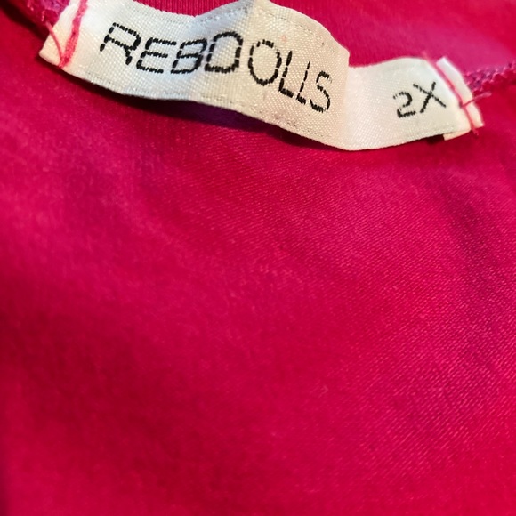 Rebdolls Pink Long-sleeve Dress Size 2x - Picture 3 of 6